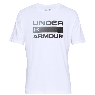 Футболка мужская Under Armour Ua Team Issue Wordmark Ss белая 1329582-100