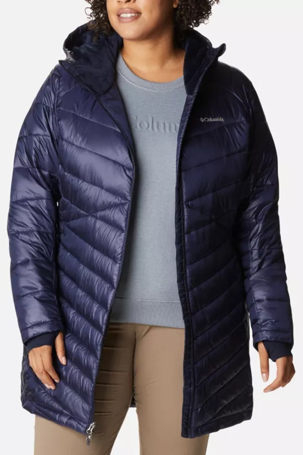 Куртка жіноча Columbia Joy Peak™ Mid Jacket темно-синя 1982662-472 — фото 2