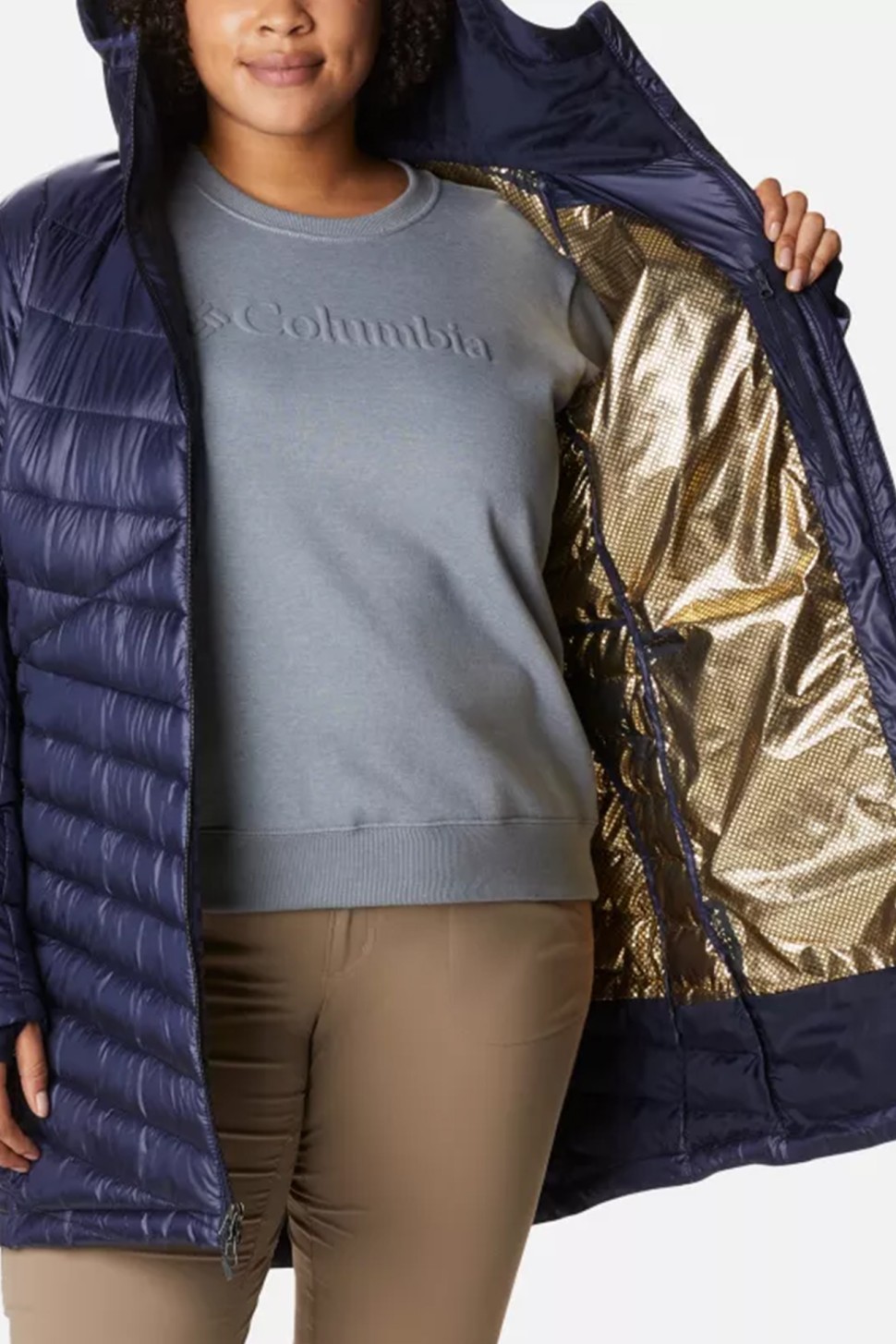 Куртка жіноча Columbia Joy Peak™ Mid Jacket темно-синя 1982662-472 — фото 6
