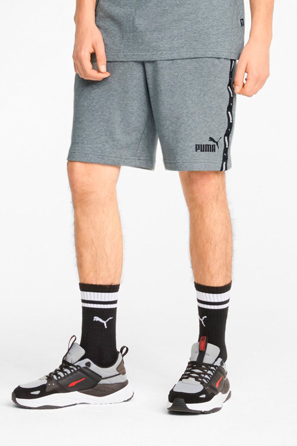 Шорти чоловічі Puma Ess+ Tape Shorts 9 сірі 84738703 — фото 2
