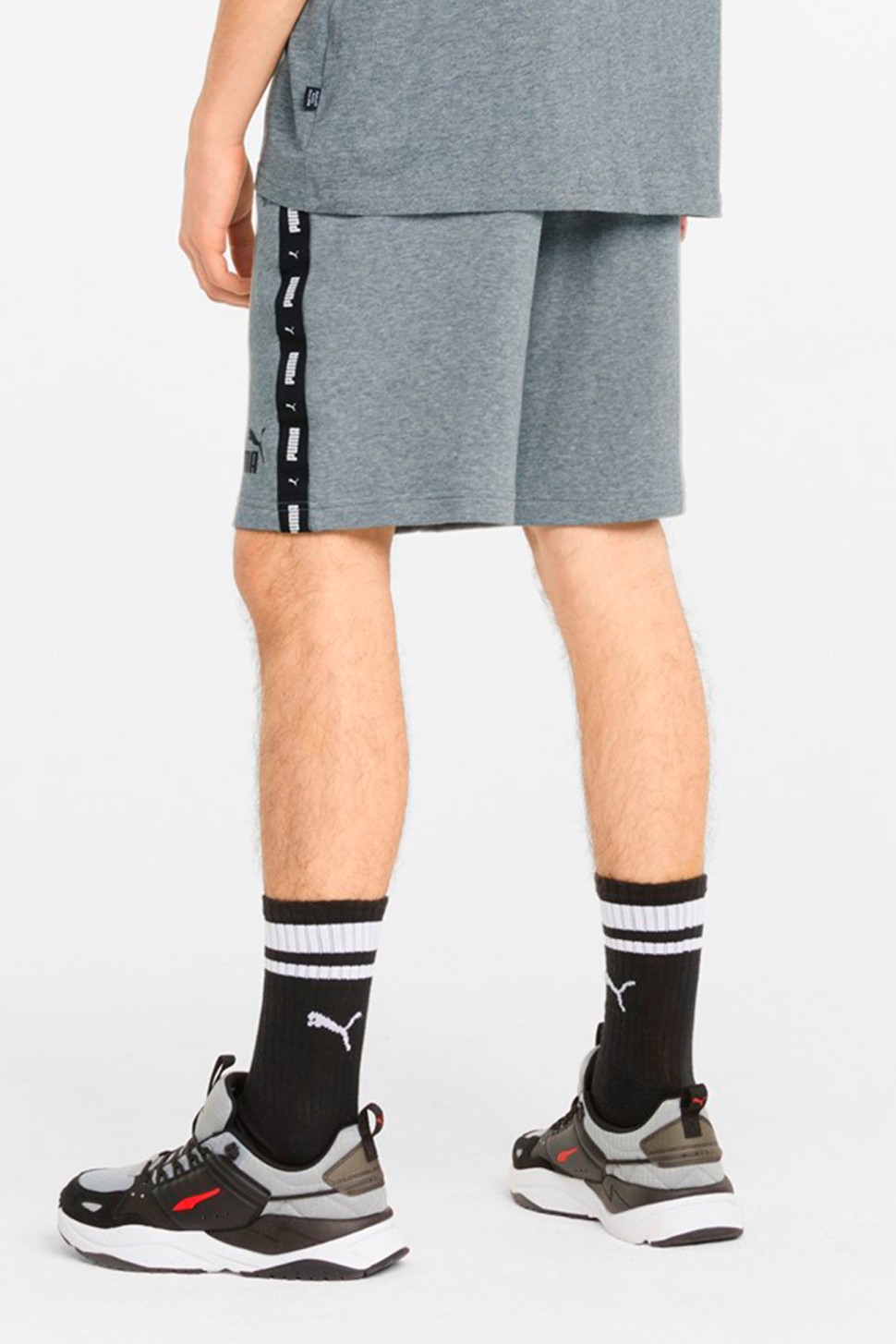 Шорти чоловічі Puma Ess+ Tape Shorts 9 сірі 84738703 — фото 3