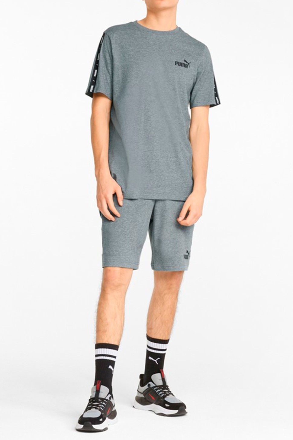 Шорти чоловічі Puma Ess+ Tape Shorts 9 сірі 84738703 — фото 4
