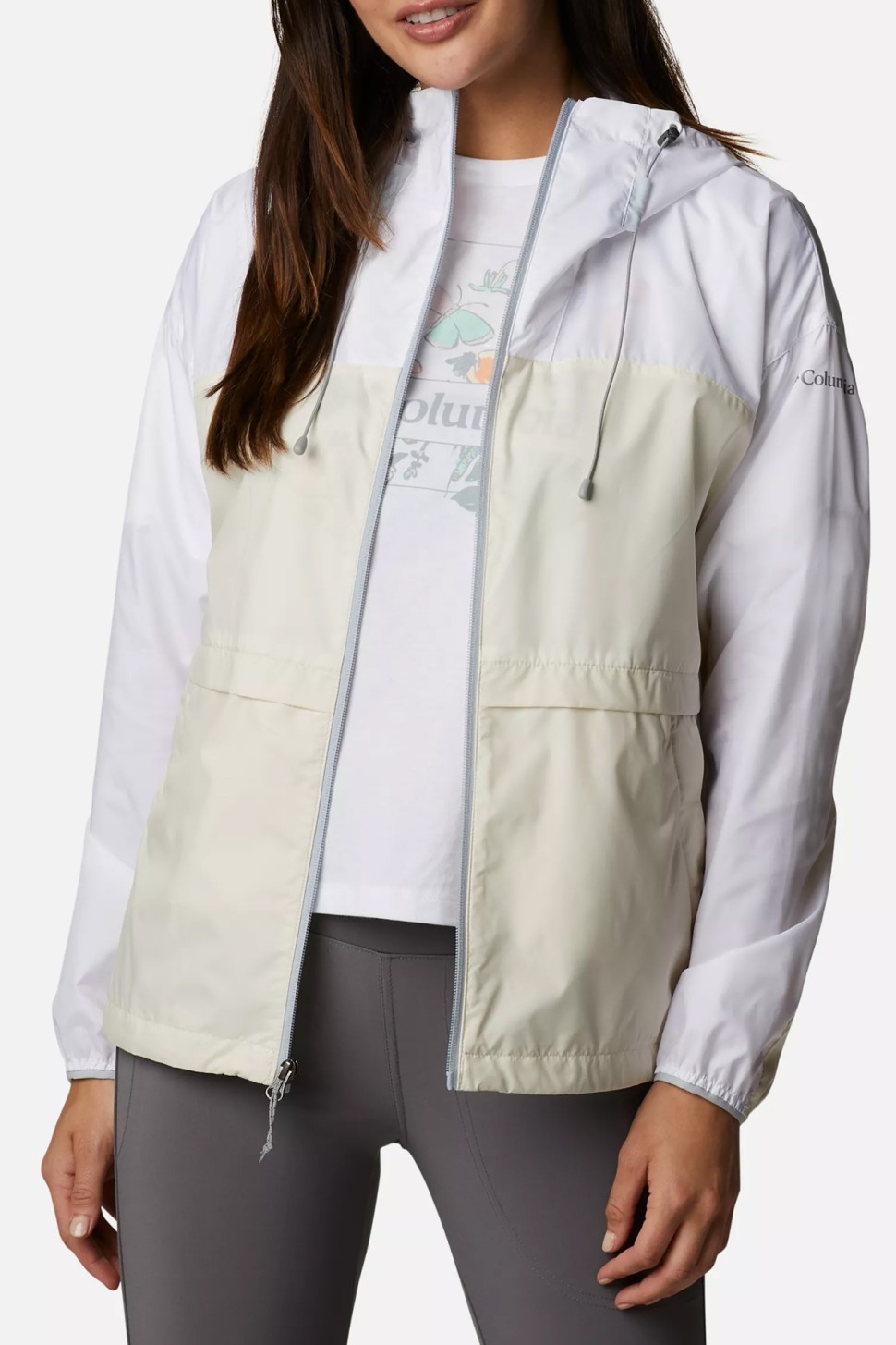 Вітрівка жіноча Columbia Alpine Chill™ Windbreaker біла 1993271-100 — фото 2