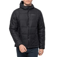 Куртка чоловіча Jack Wolfskin BERGLAND INS HOODY M чорна 1206881-6000 изображение 1