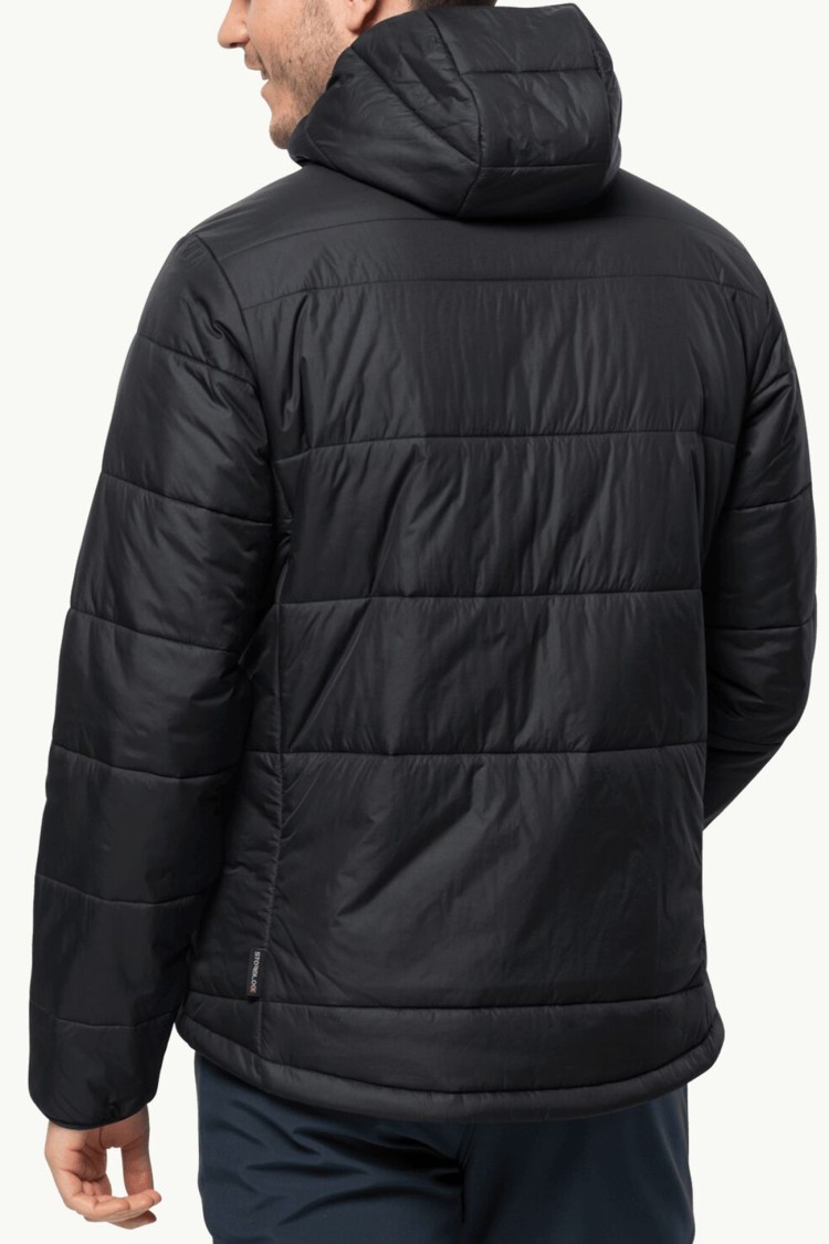 Куртка чоловіча Jack Wolfskin BERGLAND INS HOODY M чорна 1206881-6000 изображение 3