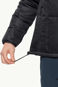 Куртка чоловіча Jack Wolfskin BERGLAND INS HOODY M чорна 1206881-6000 изображение 5