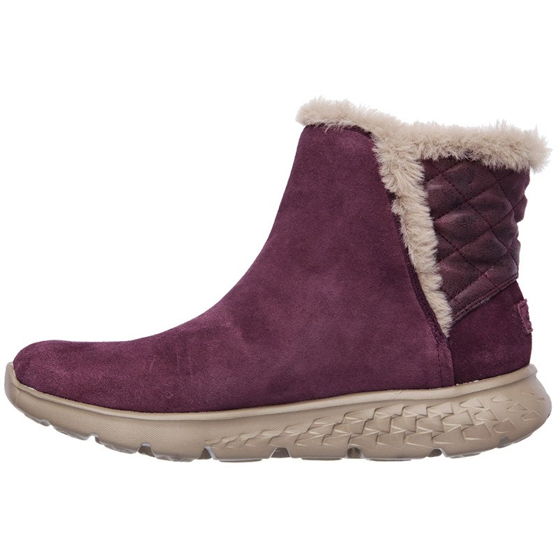 Ботинки женские Skechers ON-THE-GO Cozies бордовые 14356-BURG изображение 4