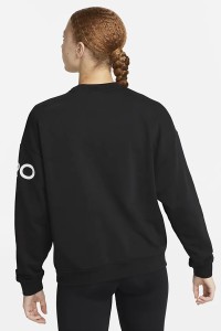Толстовка женская Nike W NK DF GT FT GRX CREW черная DX0074-010 изображение 3
