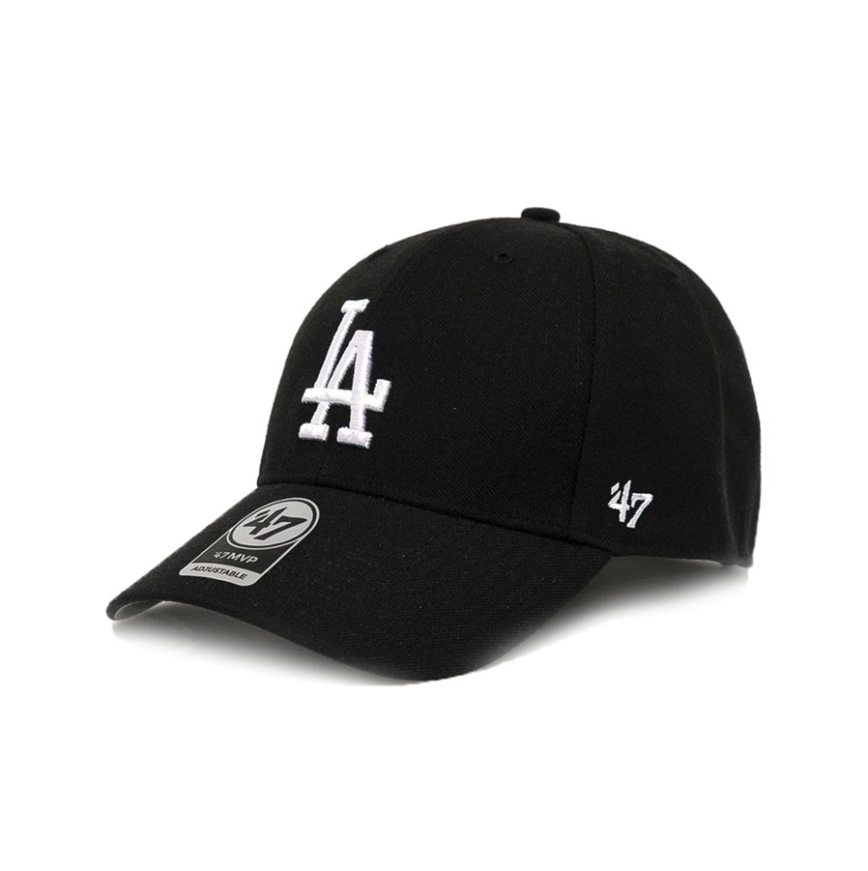 Бейсболка 47 Brand LOS ANGELES DODGERS RAISED BAS чорна B-RAC12CTP-BKA