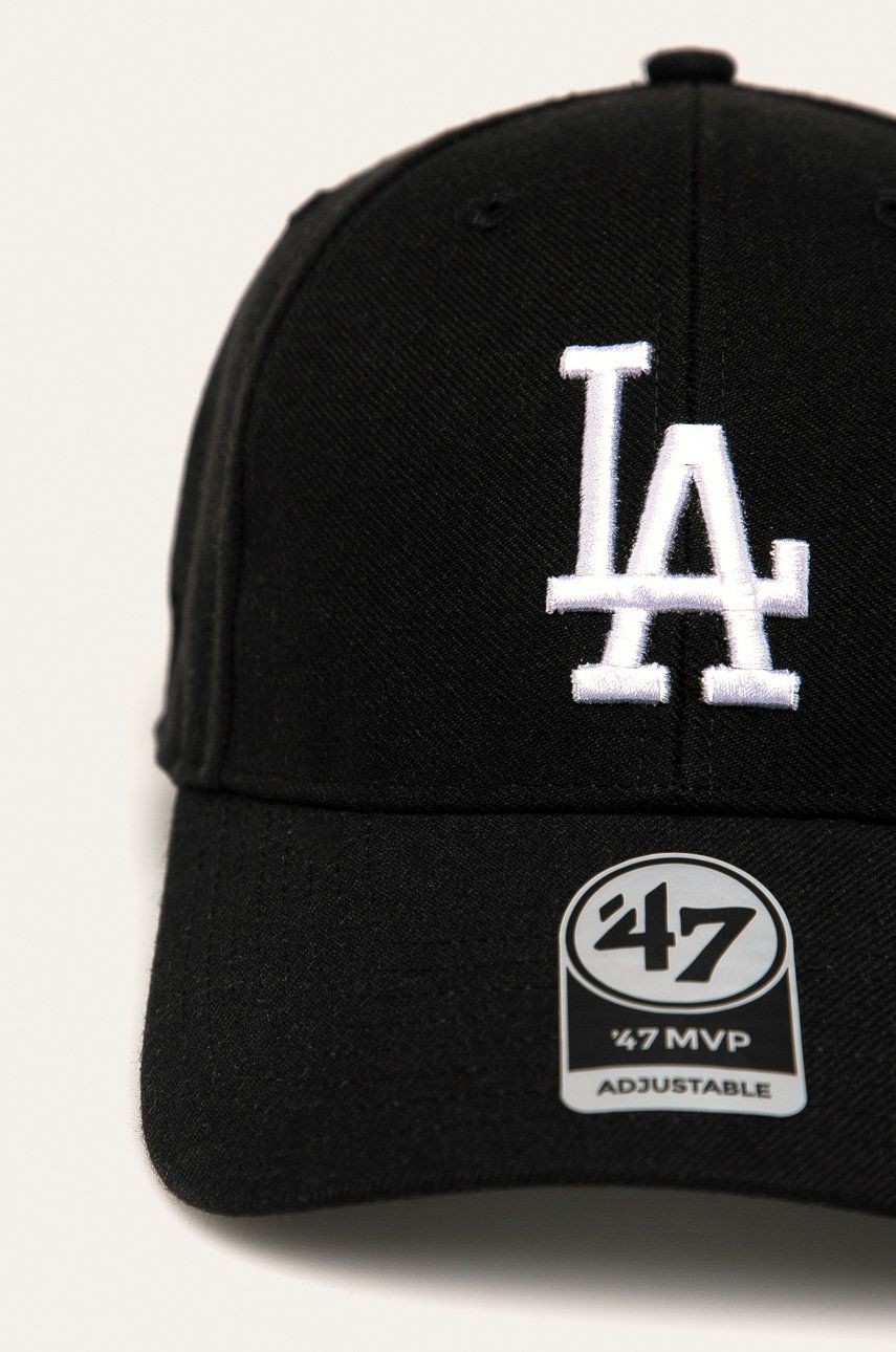Бейсболка 47 Brand LOS ANGELES DODGERS RAISED BAS чорна B-RAC12CTP-BKA — фото 3