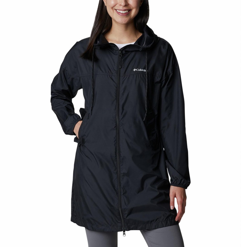 Вітрівка жіноча Columbia  Flash Challenger™ Long Windbreaker чорна 1989491-010 — фото 1