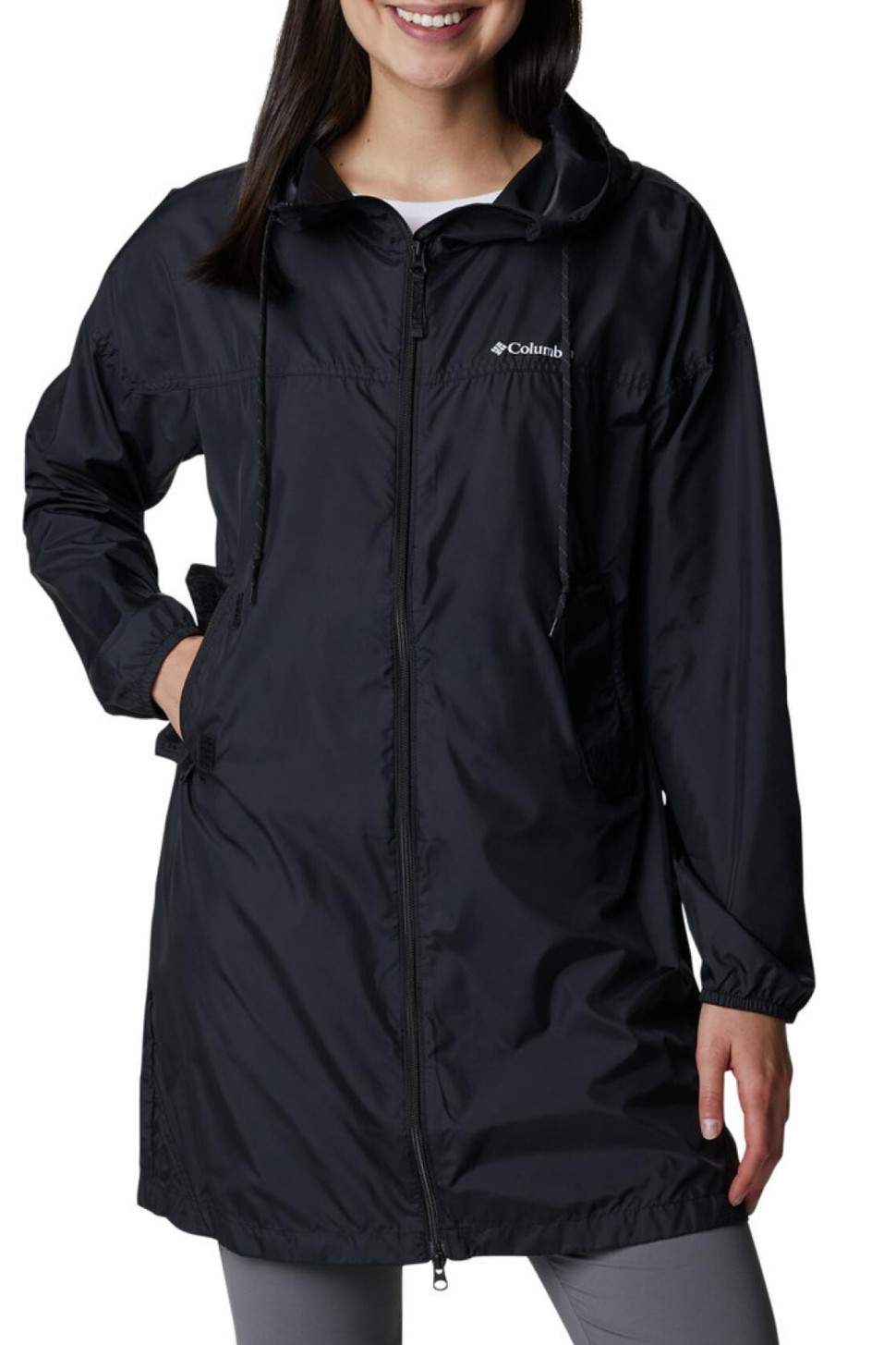 Вітрівка жіноча Columbia  Flash Challenger™ Long Windbreaker чорна 1989491-010 — фото 2
