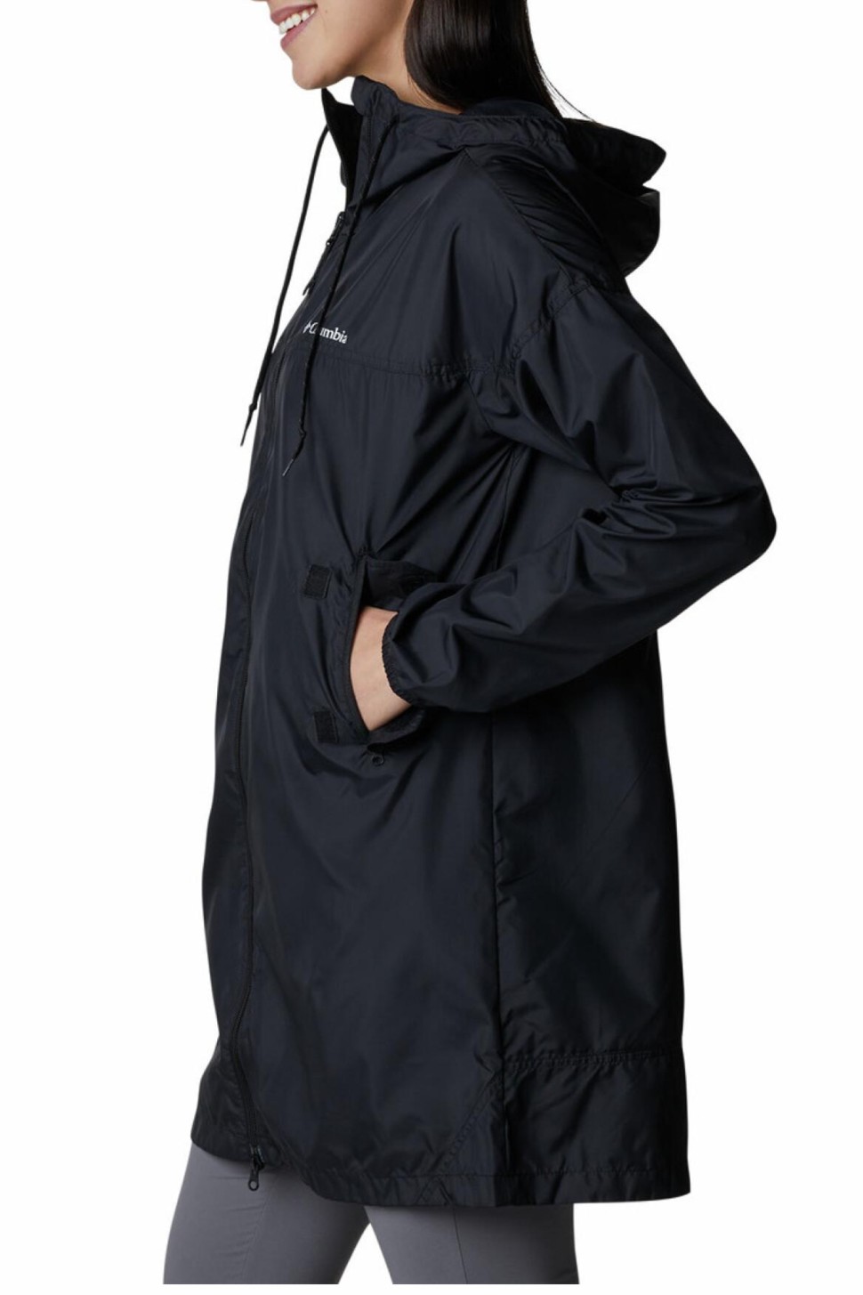 Вітрівка жіноча Columbia  Flash Challenger™ Long Windbreaker чорна 1989491-010 — фото 3