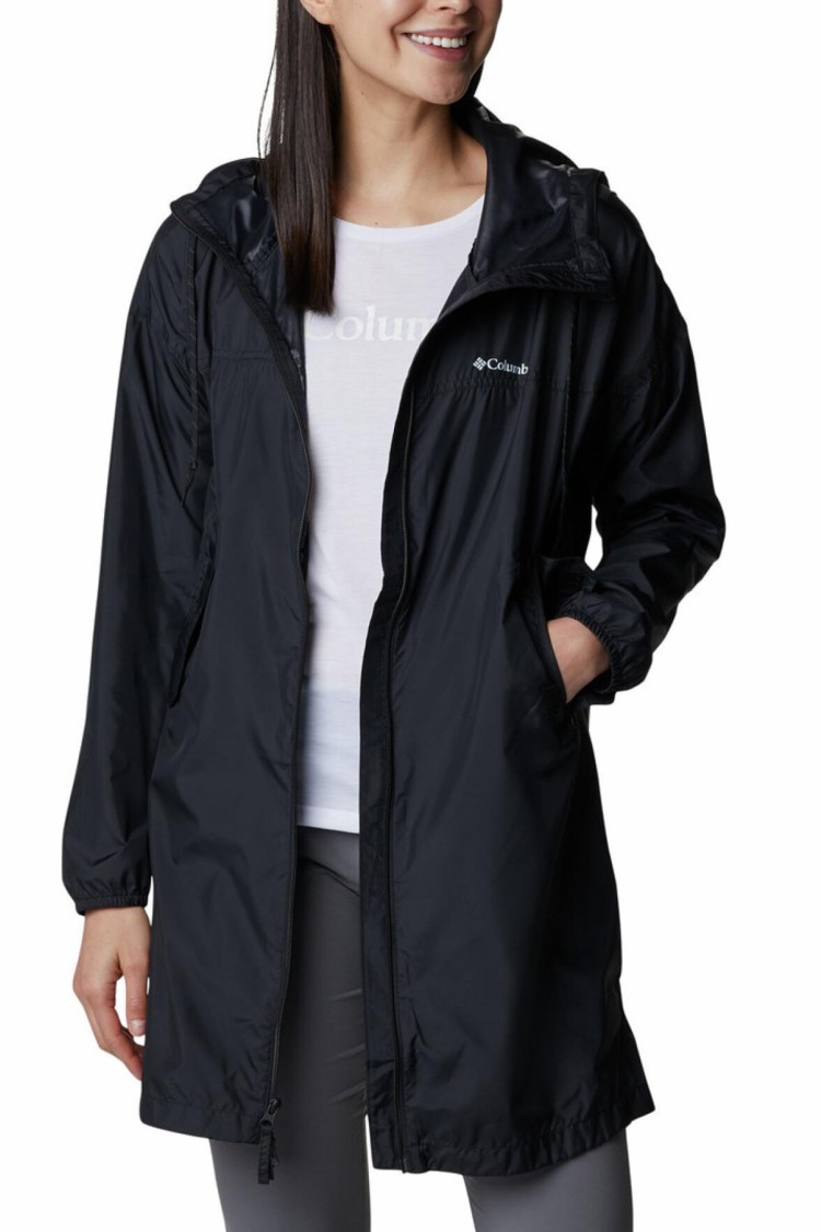 Ветровка женская Columbia  Flash Challenger™ Long Windbreaker черная 1989491-010 изображение 6