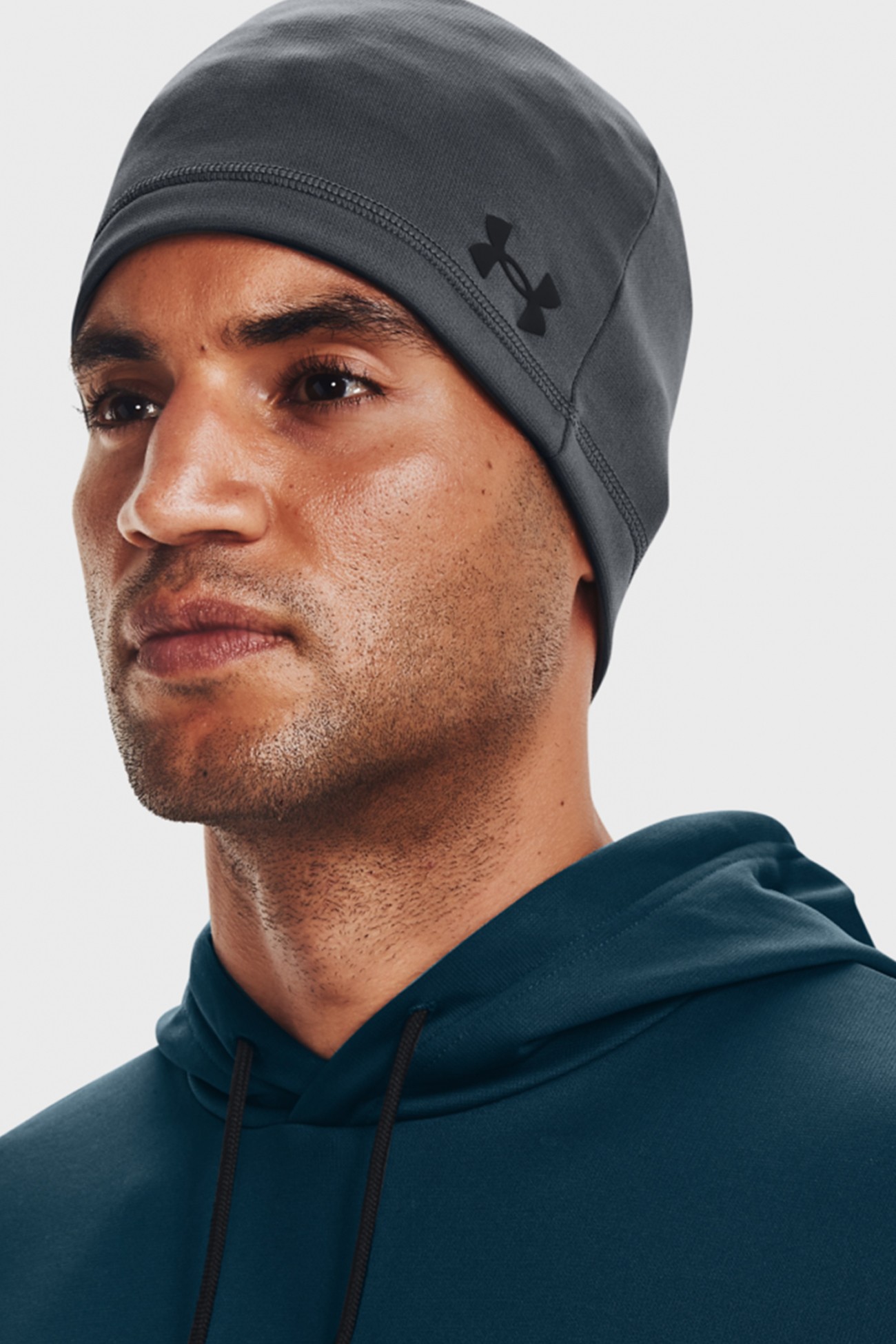Шапка мужская Under Armour UA Storm Beanie серая 1365918-012 изображение 4