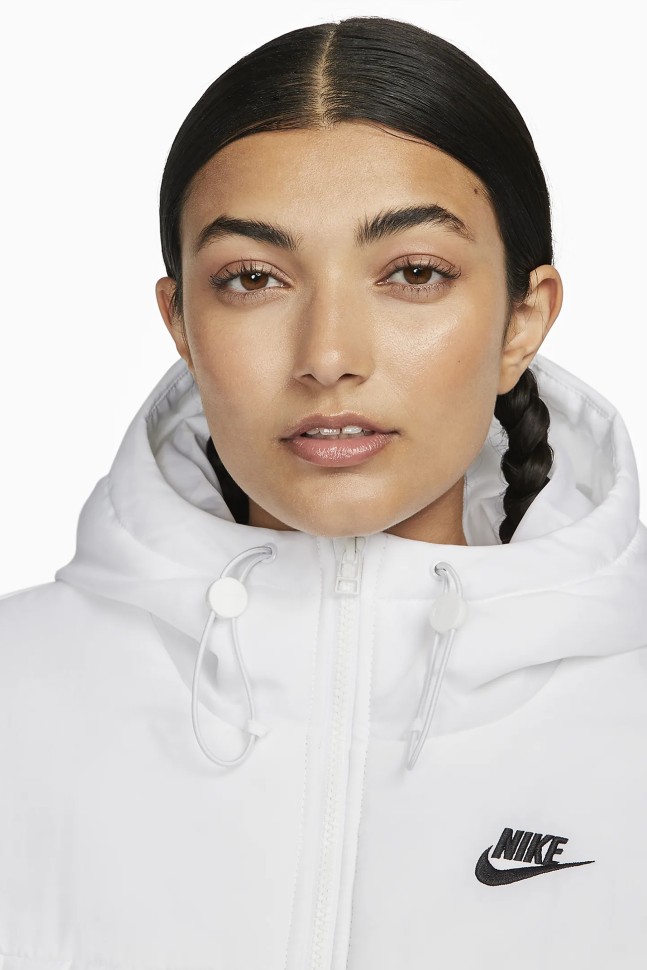 Куртка женская Nike W NSW ESSTL THRMR CLSC PUFFER белая FB7672-100 изображение 4