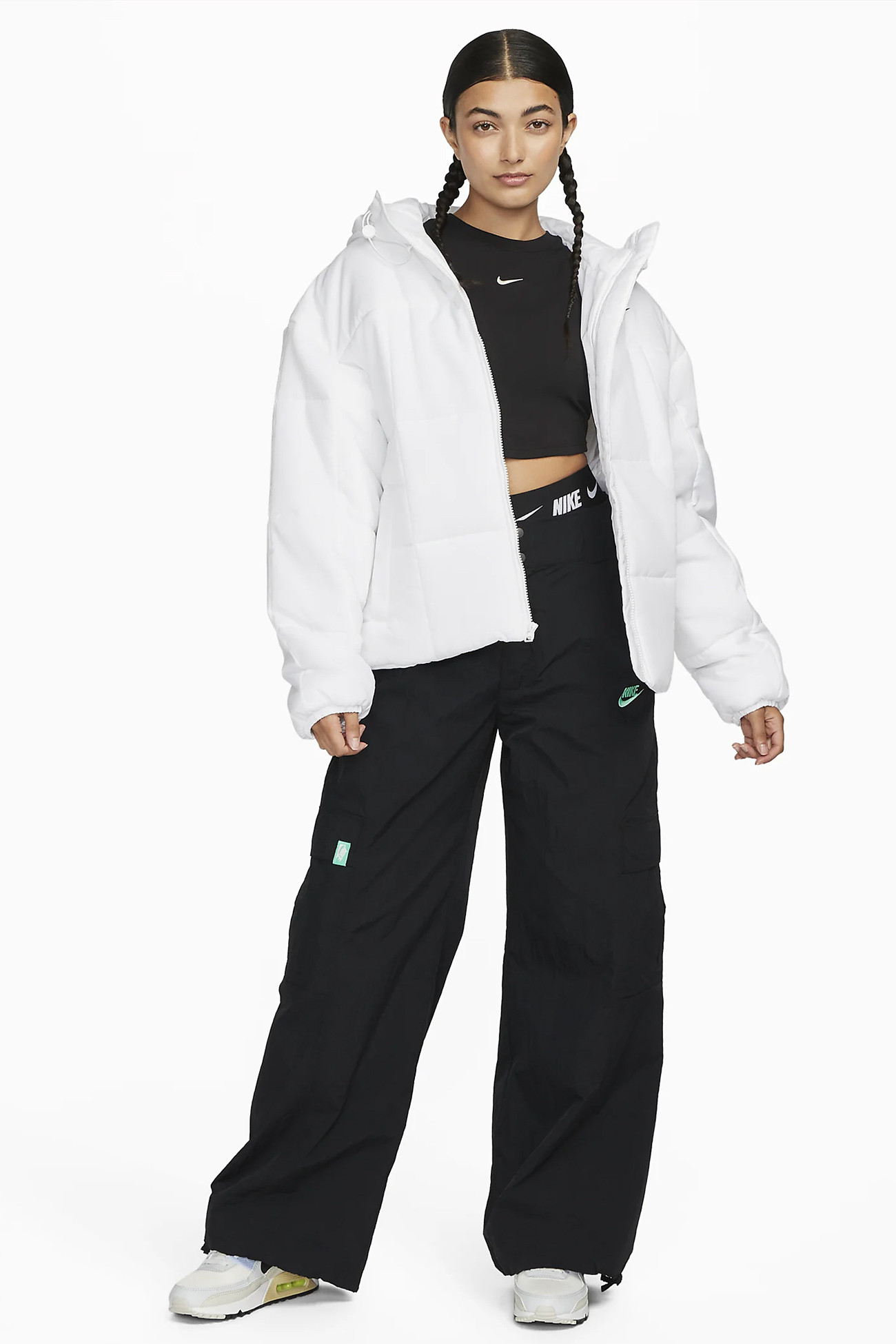 Куртка женская Nike W NSW ESSTL THRMR CLSC PUFFER белая FB7672-100 изображение 8
