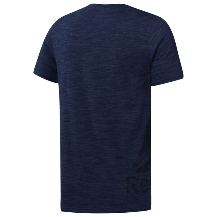 Футболка мужская Reebok Training Essentials Marble Group синяя DU3780 изображение 3