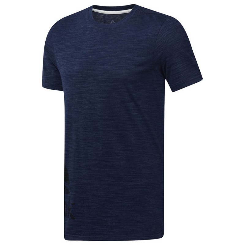 Футболка мужская Reebok Training Essentials Marble Group синяя DU3780 изображение 1