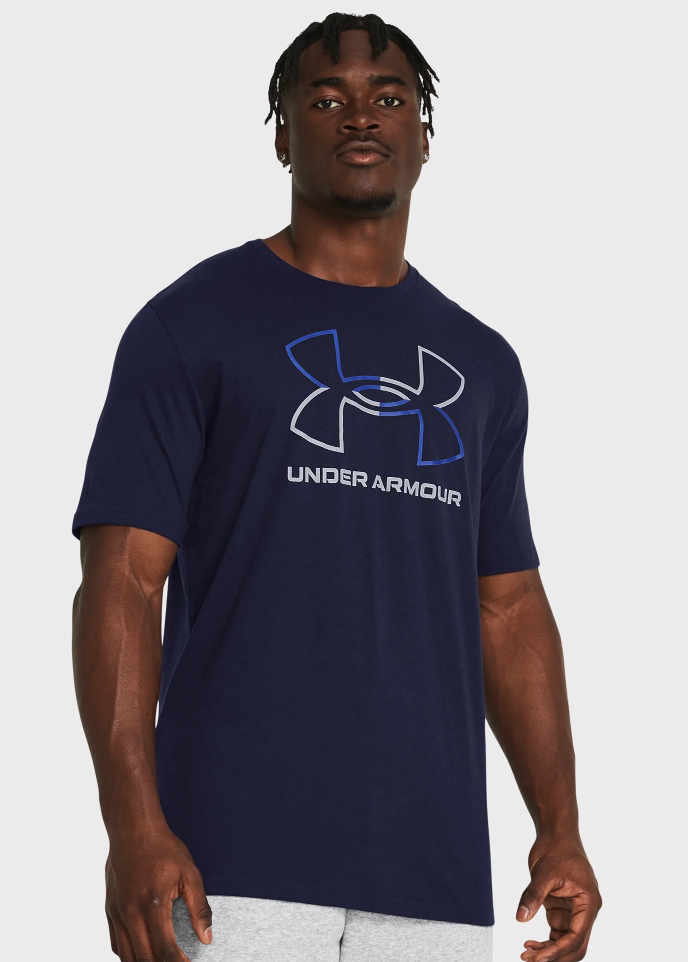 Футболка мужская Under Armour UA GL FOUNDATION UPDATE SS синяя 1382915-410 изображение 2