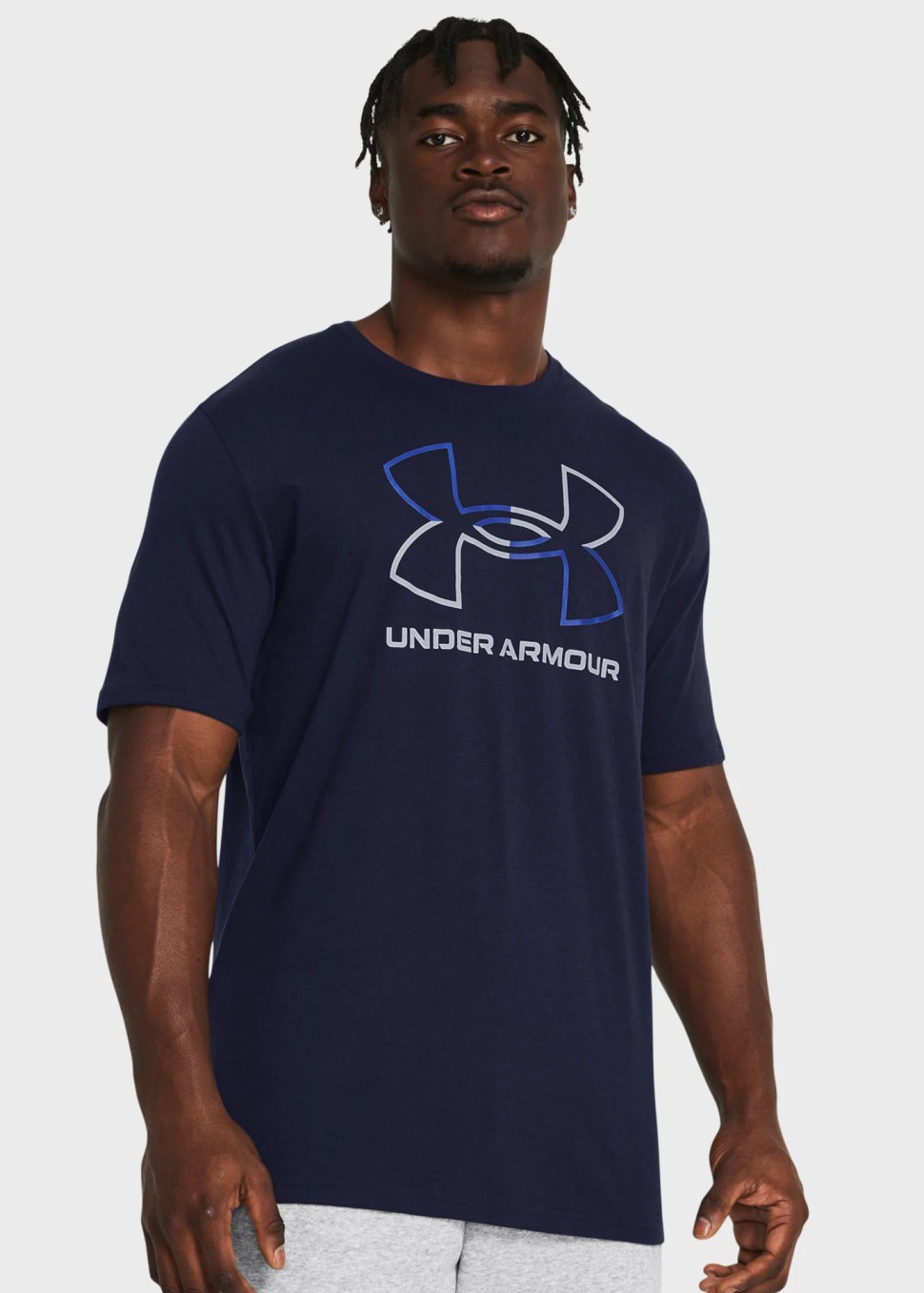 Футболка чоловіча Under Armour UA GL FOUNDATION UPDATE SS синя 1382915-410 — фото 2