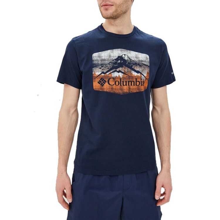 Футболка мужская Columbia Columbia Warren Grove™ Tee синяя 1872711-464 изображение 1