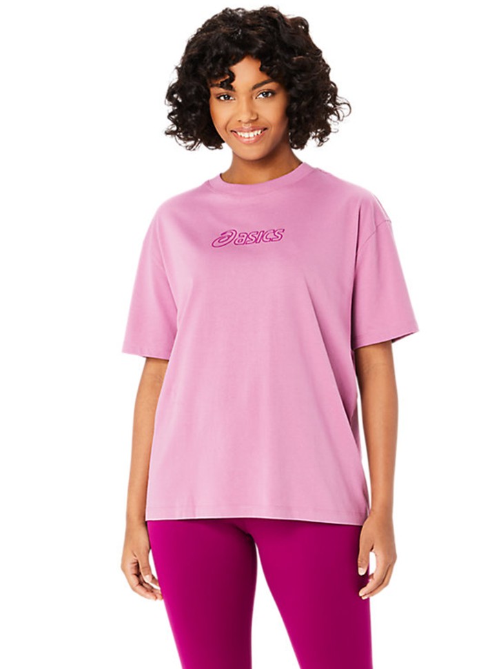 Футболка жіноча Asics ASICS LOGO TEE рожева 2032C843-500 изображение 2