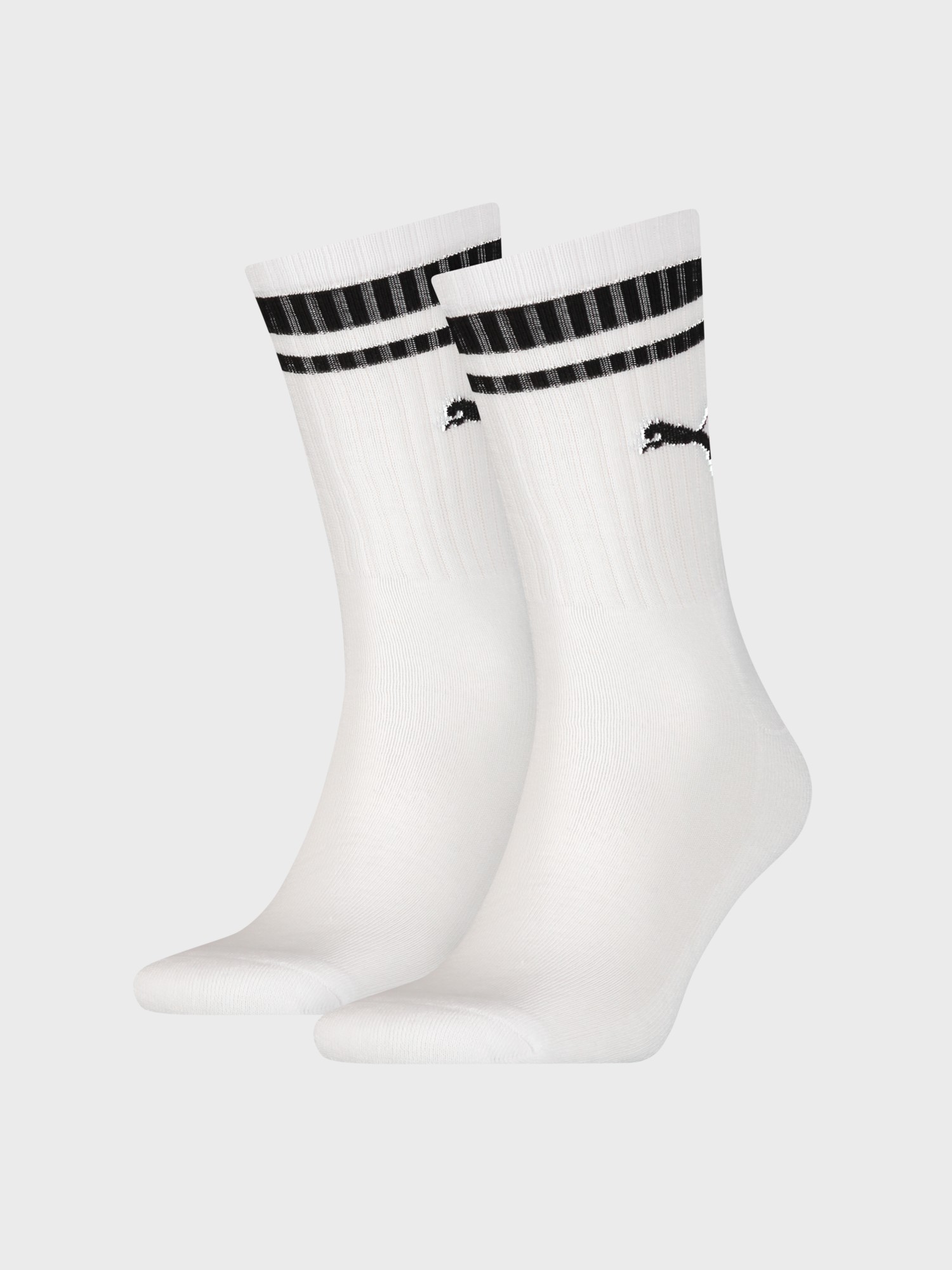 Шкарпетки  Puma PUMA CREW HERITAGE STRIPE 2P UNISEX білі 90794402 изображение 4