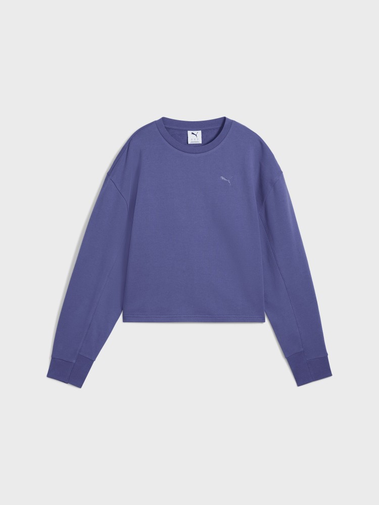 Толстовка жіноча Puma HER Relaxed Crew фіолетова 68505846 изображение 5