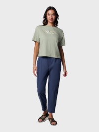 Футболка женская Columbia Rolling Bend™ Graphic Relaxed Crop SS хаки 2119991-348 изображение 6