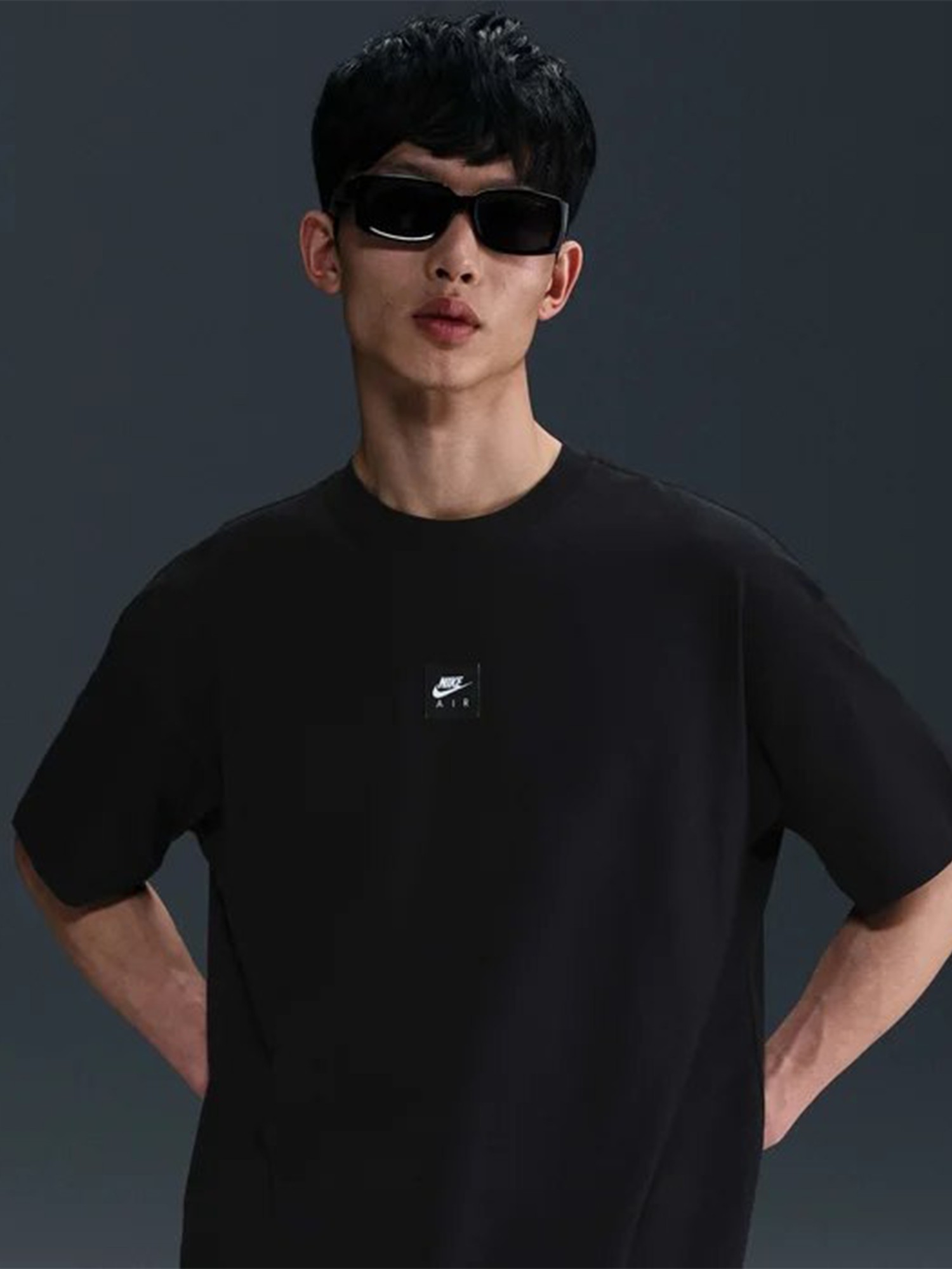 Футболка чоловіча Nike M NSW TEE M90 NK AIR SSNL SU25 чорна HJ0726-010 изображение 2