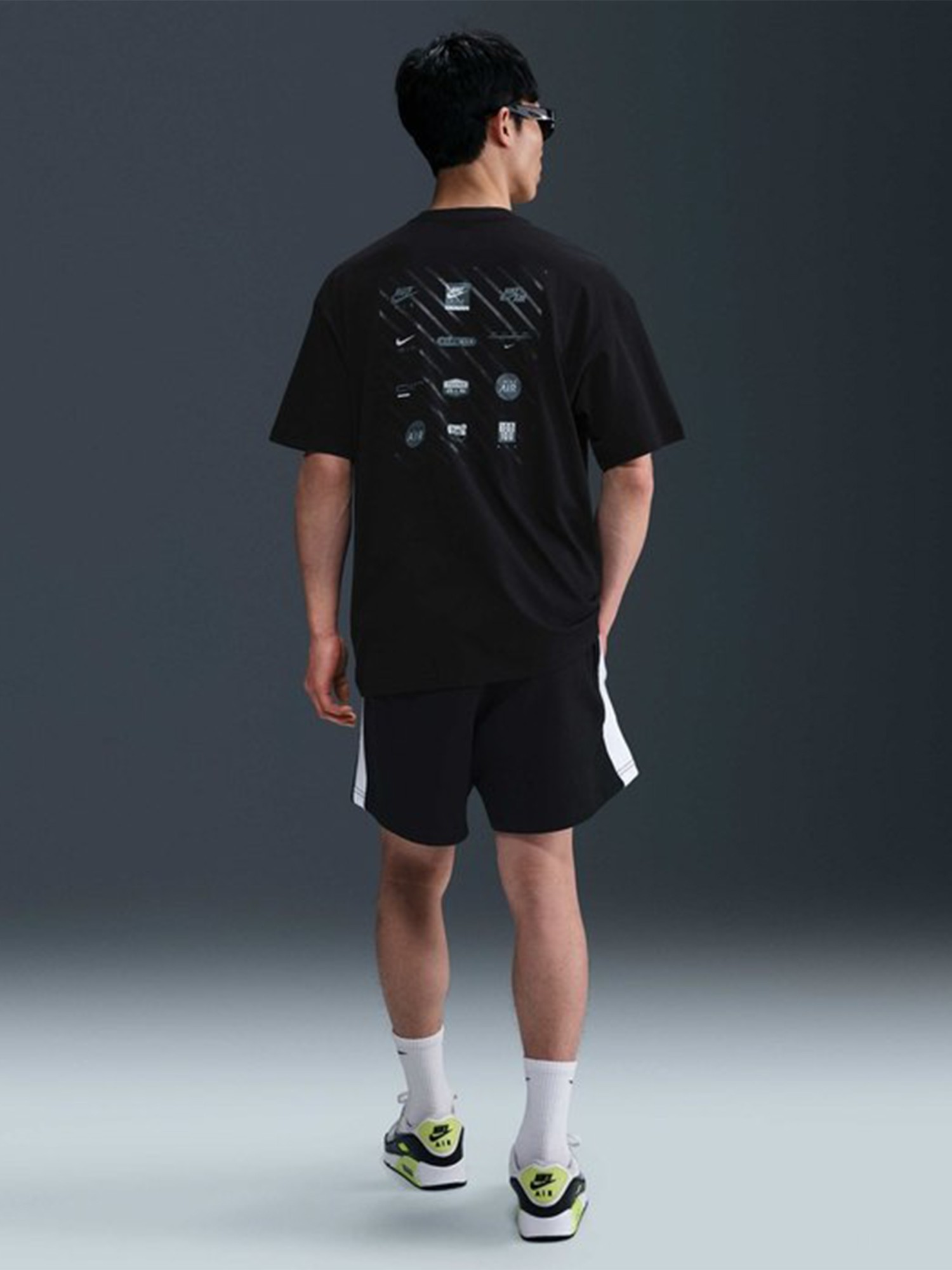 Футболка чоловіча Nike M NSW TEE M90 NK AIR SSNL SU25 чорна HJ0726-010 изображение 6