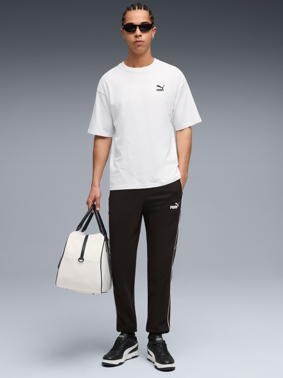 Штани чоловічі Puma SPORT Sweatpants FL Cl чорні 68839601 — фото 4