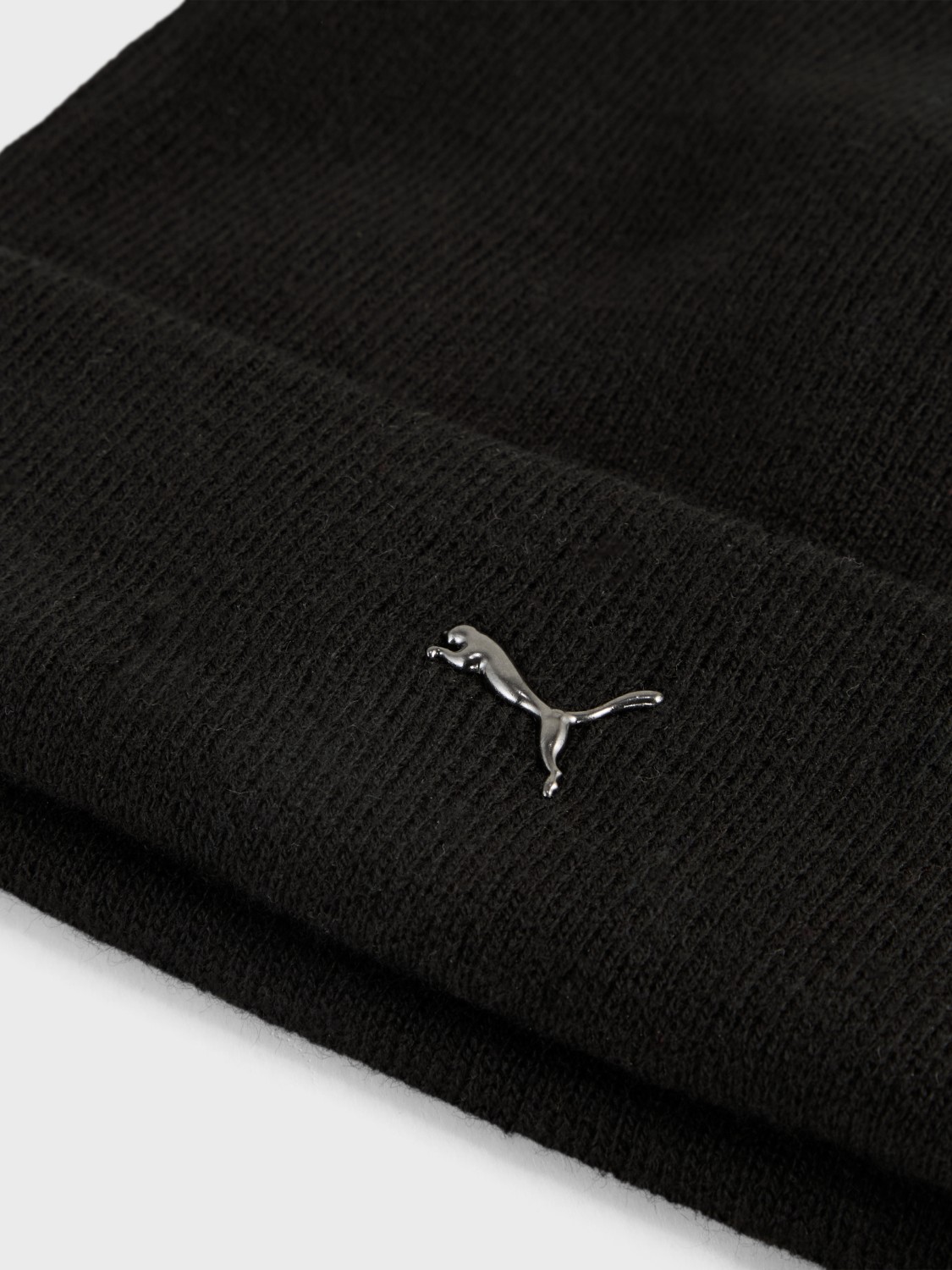 Шапка  Puma METAL PUMA CAT High Crown Beanie черная 02640401 изображение 4