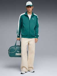 Толстовка мужская Puma ESS T7 Poly Track Jacket зеленая 69246241 изображение 4