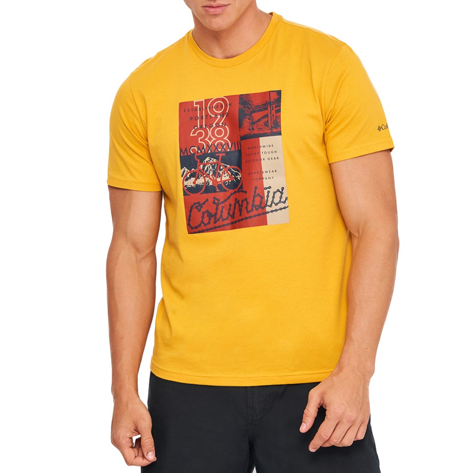 Футболка мужская Columbia Warren Grove ™ Tee Желтый 1872711-790