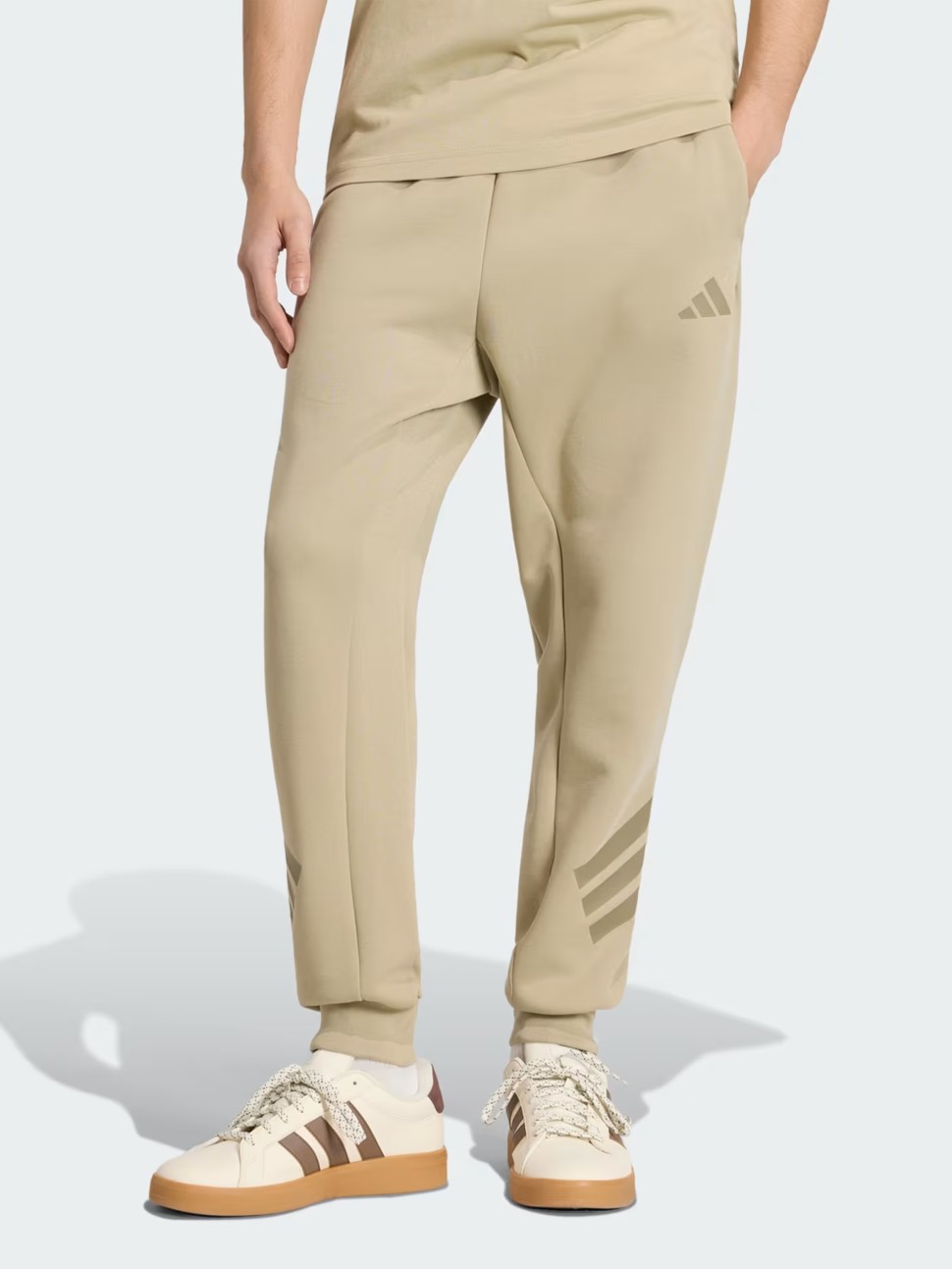 Брюки мужские Adidas M FI 3S PT оливковые KD5207 — фото 3