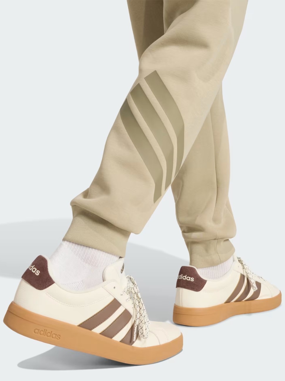 Брюки мужские Adidas M FI 3S PT оливковые KD5207 — фото 7