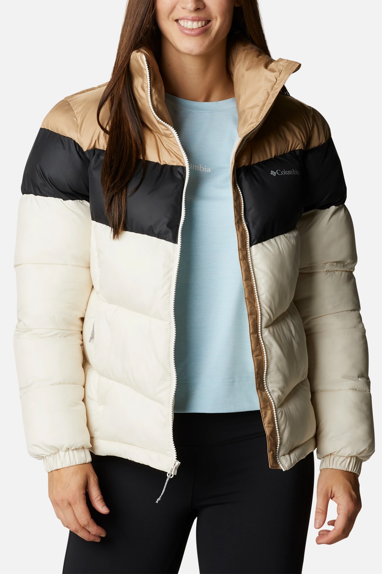 Куртка женская Columbia Puffect™ Color Blocked Jacket молочная 1955101-191 изображение 2