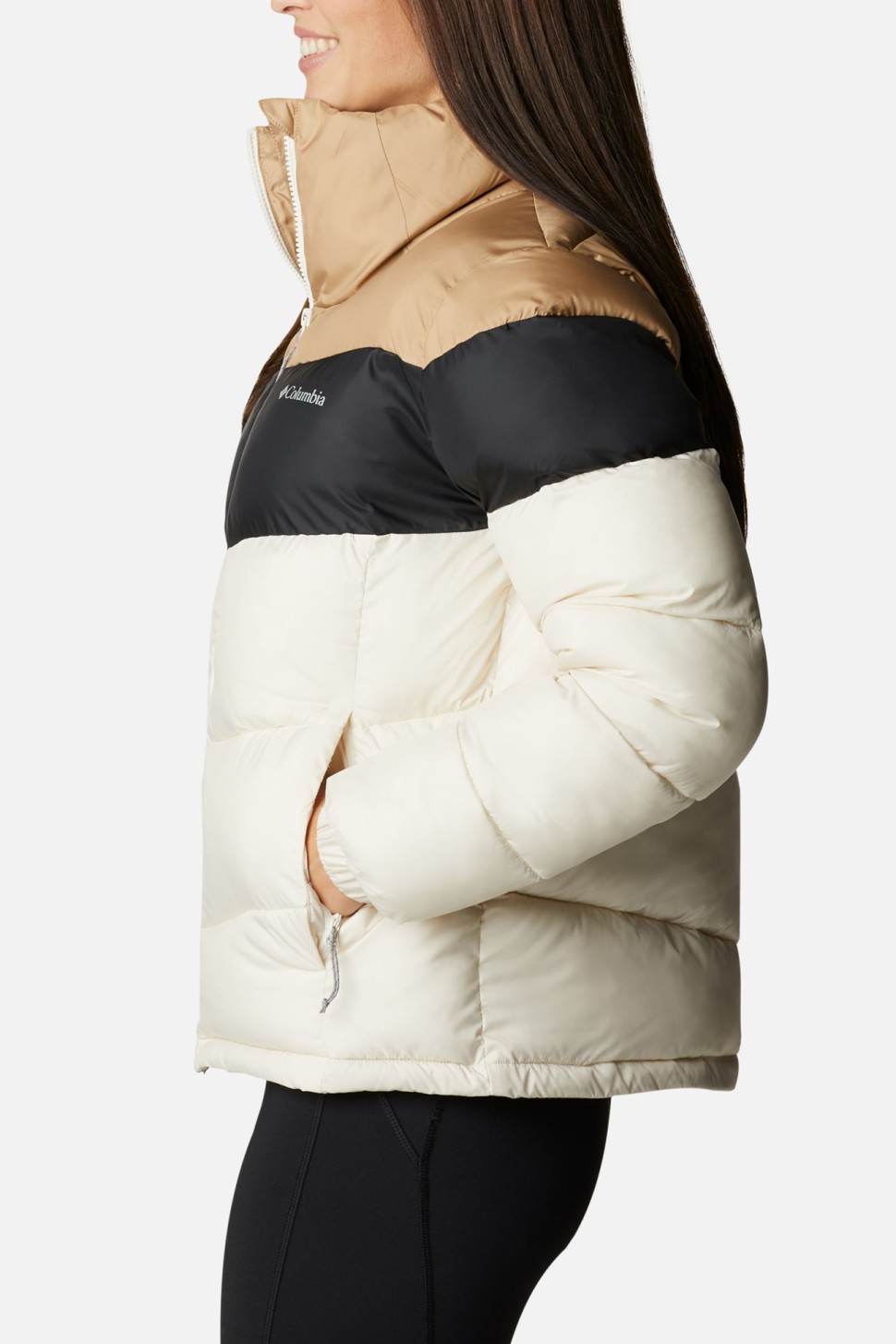 Куртка жіноча Columbia Puffect™ Color Blocked Jacket  молочна 1955101-191 — фото 4