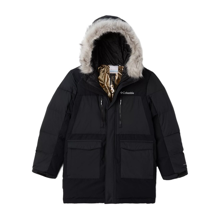 Куртка утепленная для мальчиков Columbia MARQUAM PEAK FUSION™PARKA черная 1957981-010  изображение 1