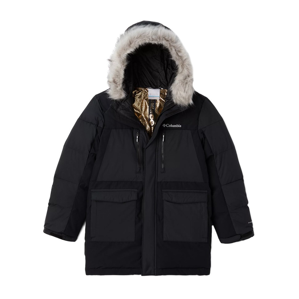 Куртка утепленная для мальчиков Columbia MARQUAM PEAK FUSION™PARKA черная 1957981-010  изображение 1