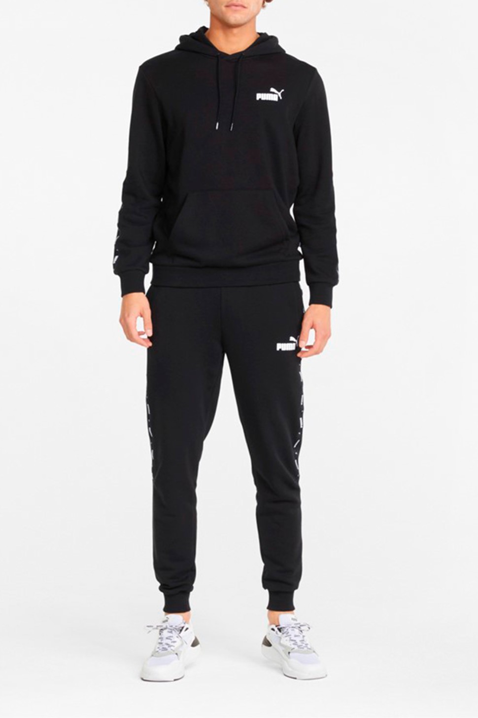 Штани чоловічі Puma Ess+ Tape Sweatpants Tr чорні 84738801 — фото 4