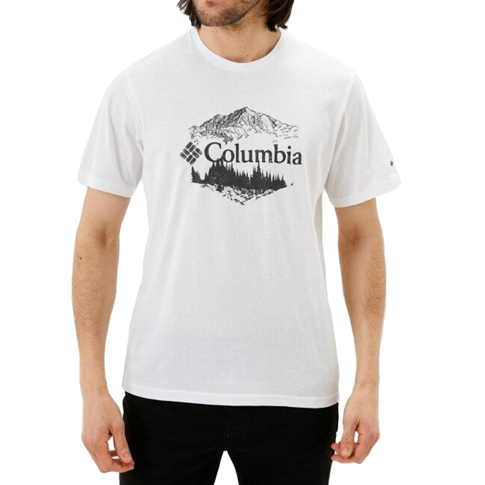 Футболка чоловіча Columbia Timber Point™ Graphic Tee біла 2022251-100 изображение 1