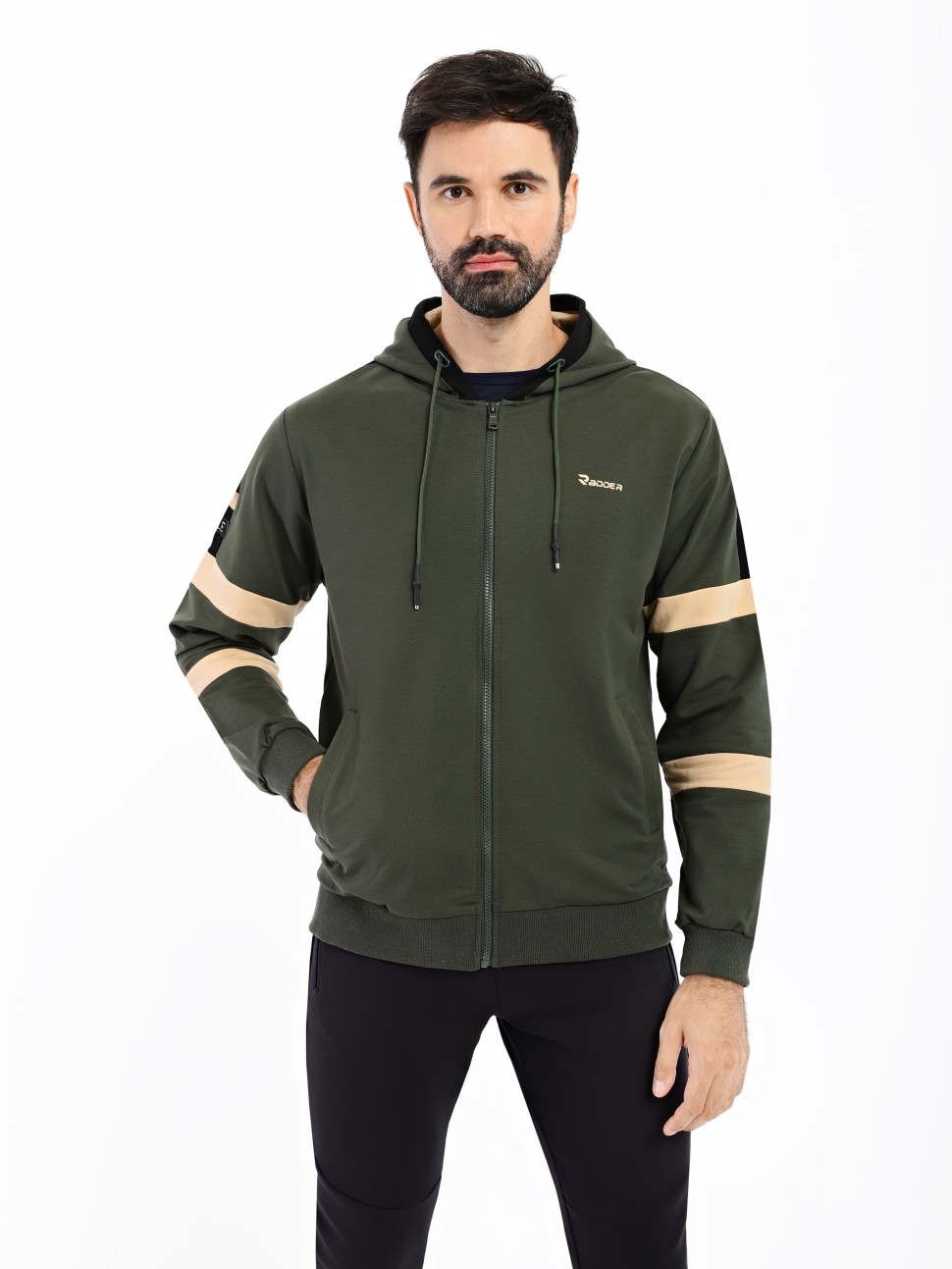 Толстовка мужская Radder Montone хаки 442236-350 — фото 6 — Sport City Толстовка мужская Radder Montone хаки 442236-350 — фото 6
