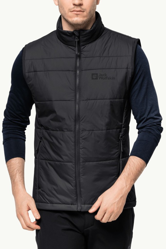 Жилет чоловічий Jack Wolfskin BERGLAND INS VEST M чорний 1206901-6000 изображение 2