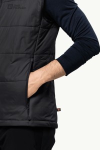 Жилет чоловічий Jack Wolfskin BERGLAND INS VEST M чорний 1206901-6000 изображение 4