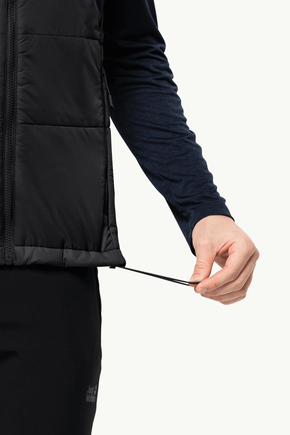 Жилет чоловічий Jack Wolfskin BERGLAND INS VEST M чорний 1206901-6000 — фото 5
