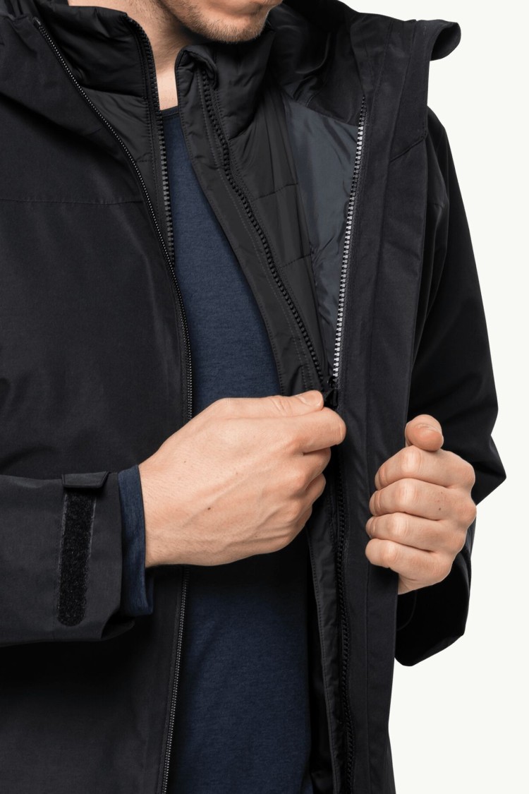 Жилет чоловічий Jack Wolfskin BERGLAND INS VEST M чорний 1206901-6000 изображение 6