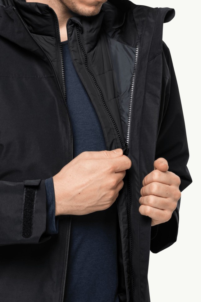 Жилет чоловічий Jack Wolfskin BERGLAND INS VEST M чорний 1206901-6000 изображение 6
